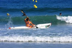 Surfski in the waves